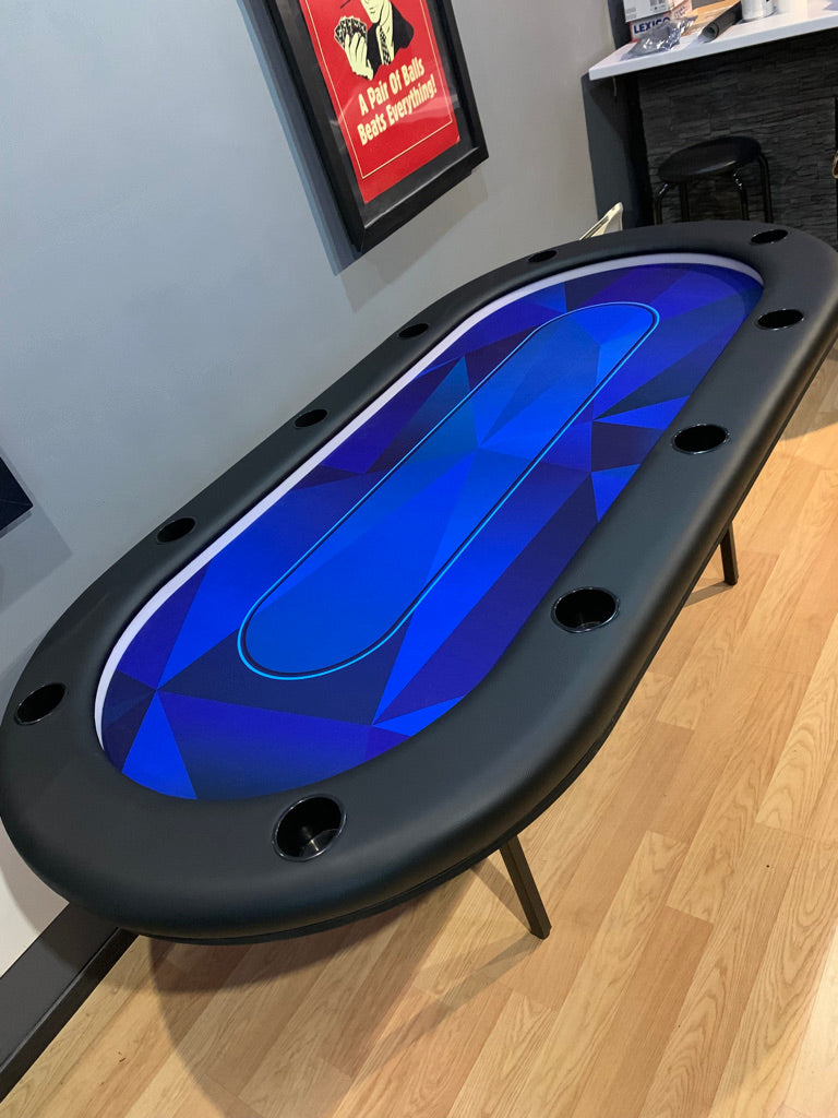 Ткань для покерного стола - Mодерн СИНИЙ