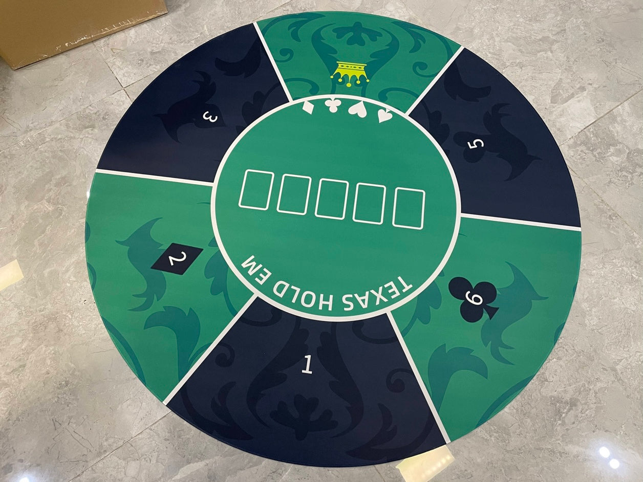 Custom Poker Mat (Round Shape)