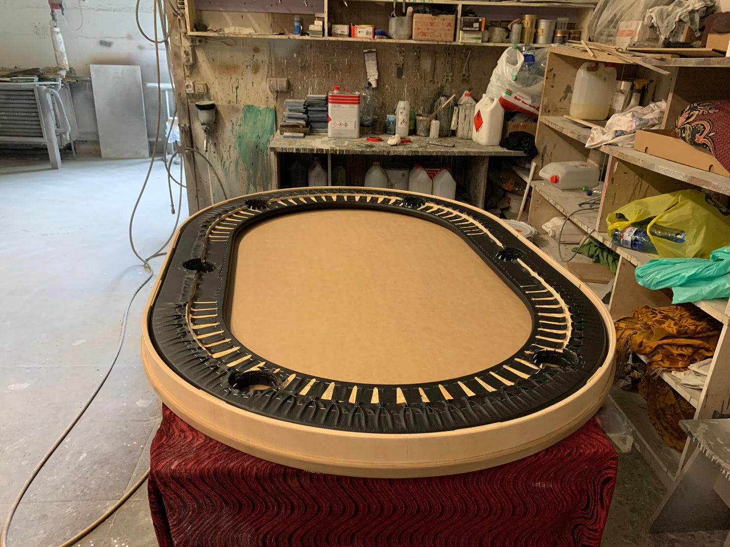 Poker Table Wooden Cover Tabletop Lid