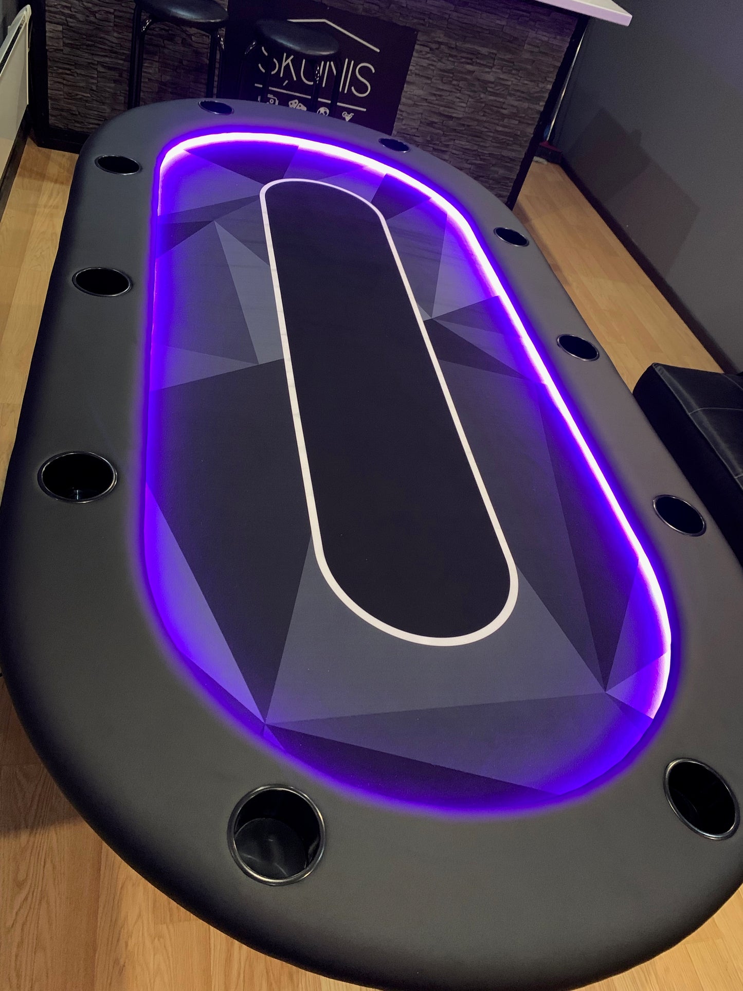 Ткань для покерного стола - Mодерн ЧЕРНЫЙ