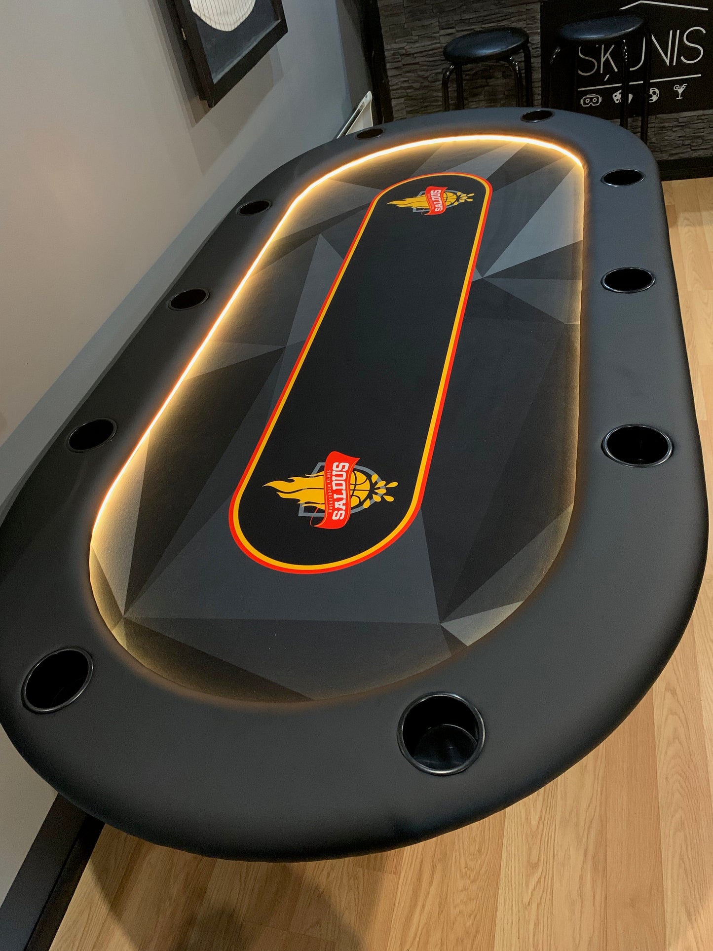 Poker Table Felt - Modern BLACK