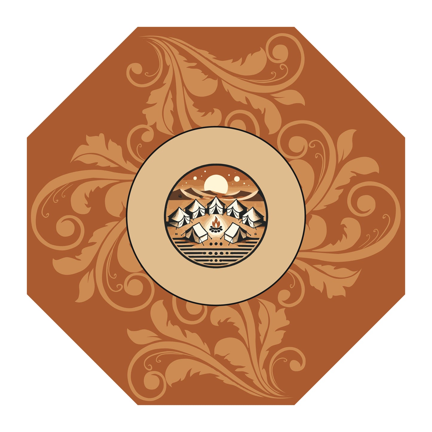 Custom Poker Mat (Round Shape)
