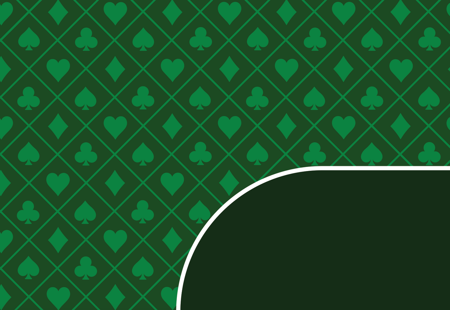 Poker Table Felt - Suited Green