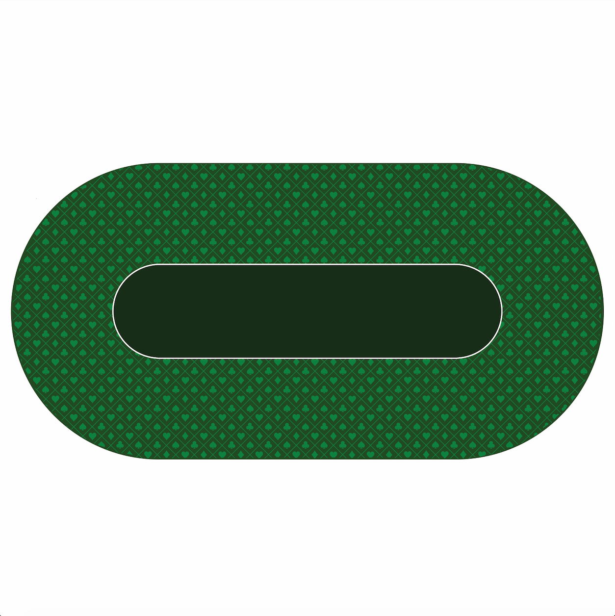 Poker Table Felt - Suited Green