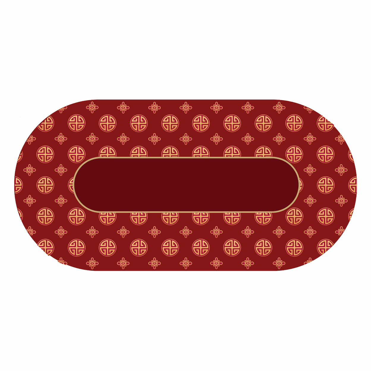 Poker Table Felt - China Gold Coins