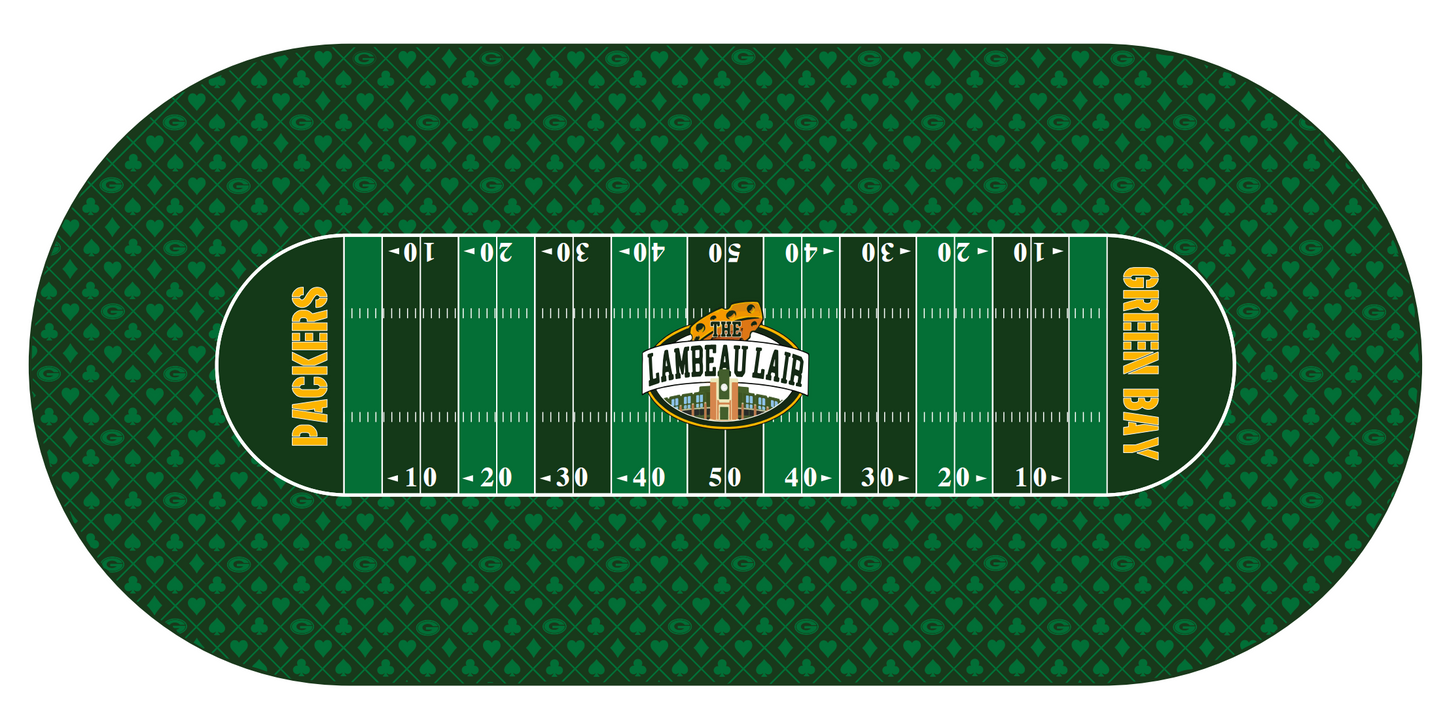 Poker Table Felt - Suited Green