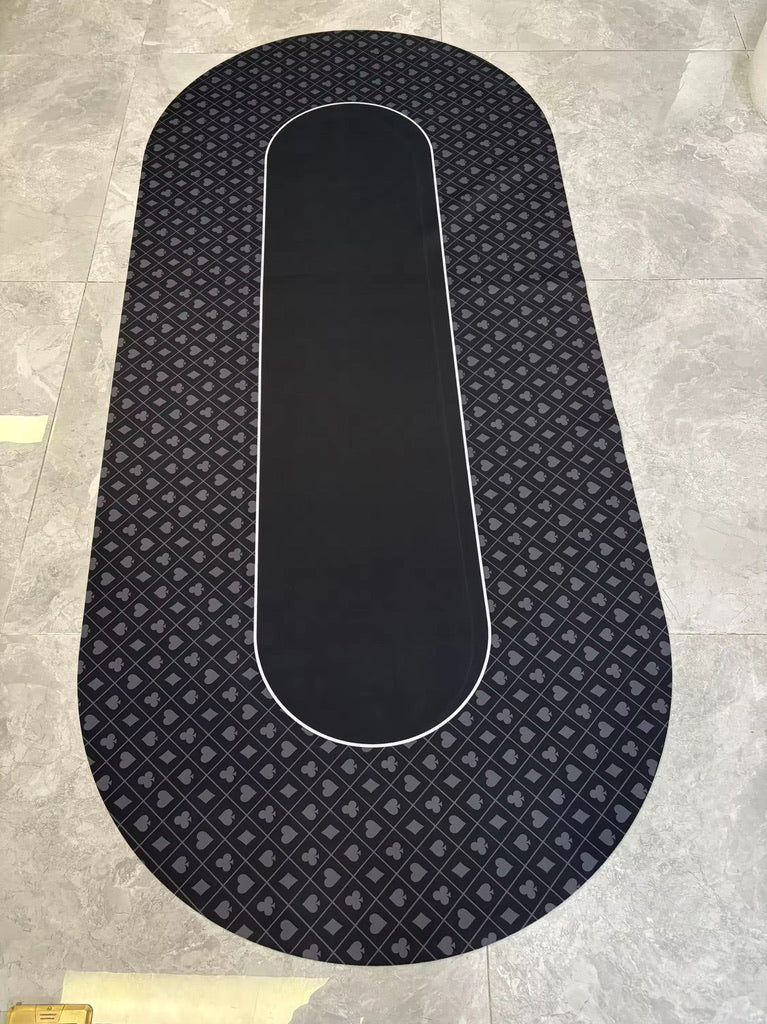 Poker Table Felt - Suited Black