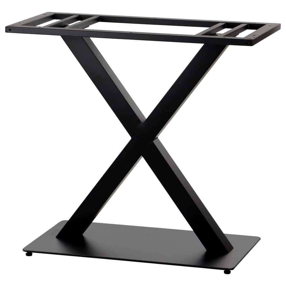 Marco de mesa de metal - Base doble en forma de X 70x40cm H-72cm