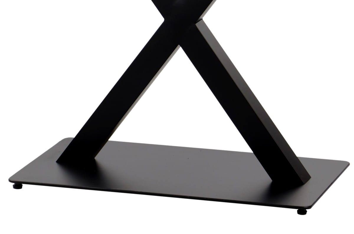 Marco de mesa de metal - Base doble en forma de X 70x40cm H-72cm