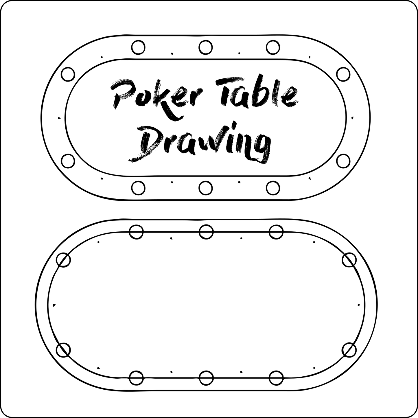 poker table drawing