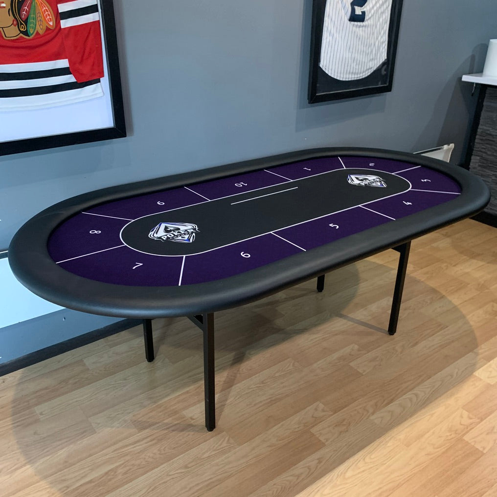 Poker Table Felt - With Player Positions
