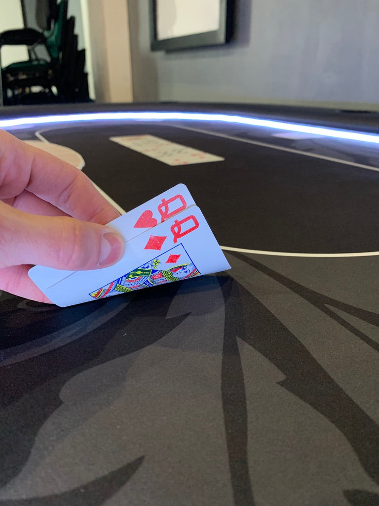 Poker Table Felt - Floral BLACK