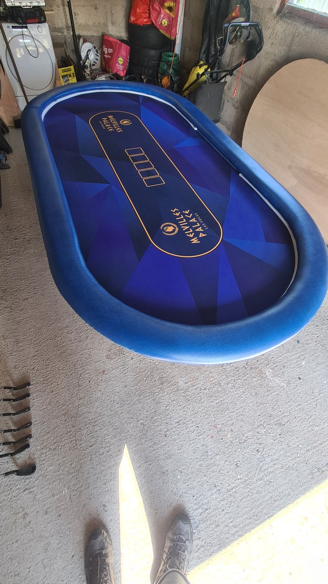 Ткань для покерного стола - Mодерн СИНИЙ