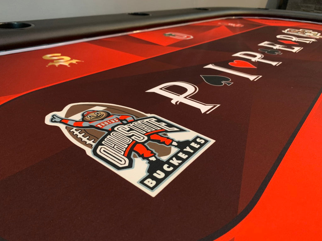 Ткань для покерного стола - Mодерн КРАСНЫЙ