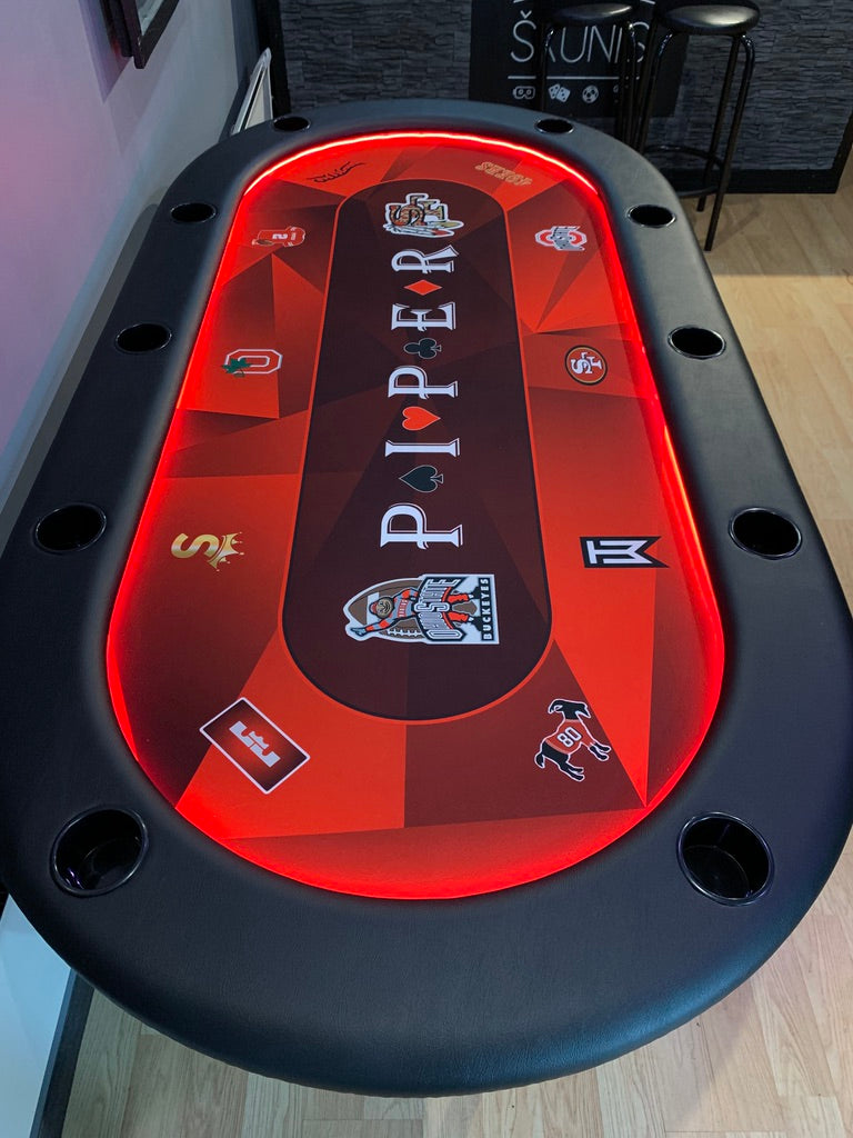 Ткань для покерного стола - Mодерн КРАСНЫЙ