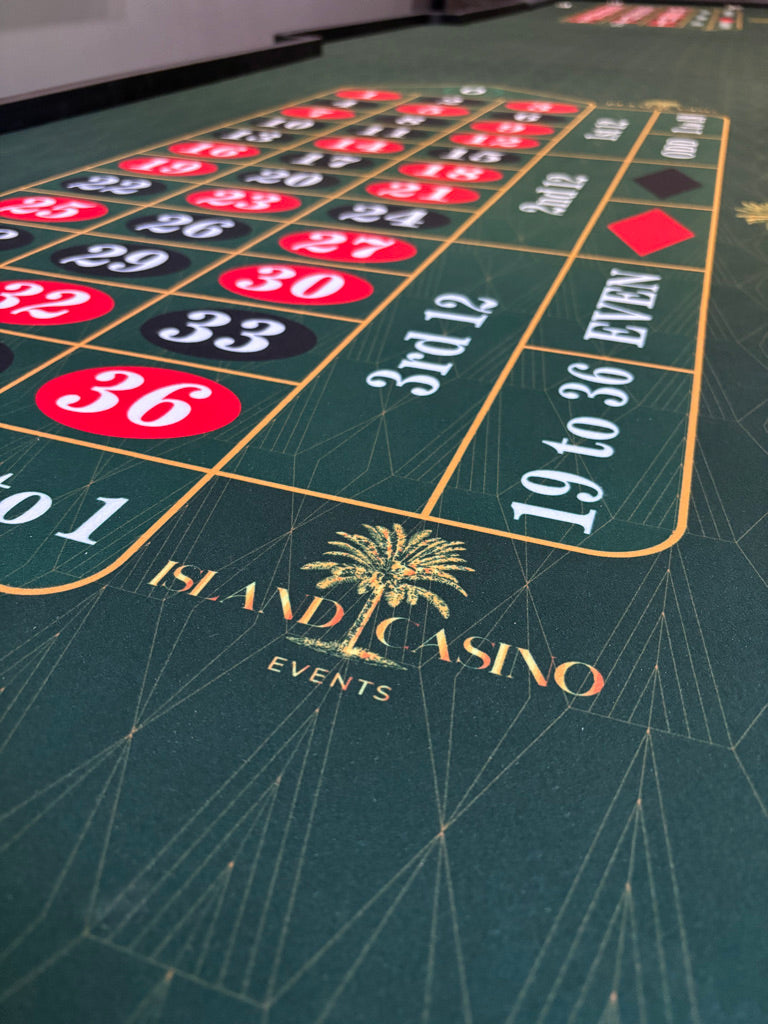 Extra Long 3-piece Roulette Table (14 players)