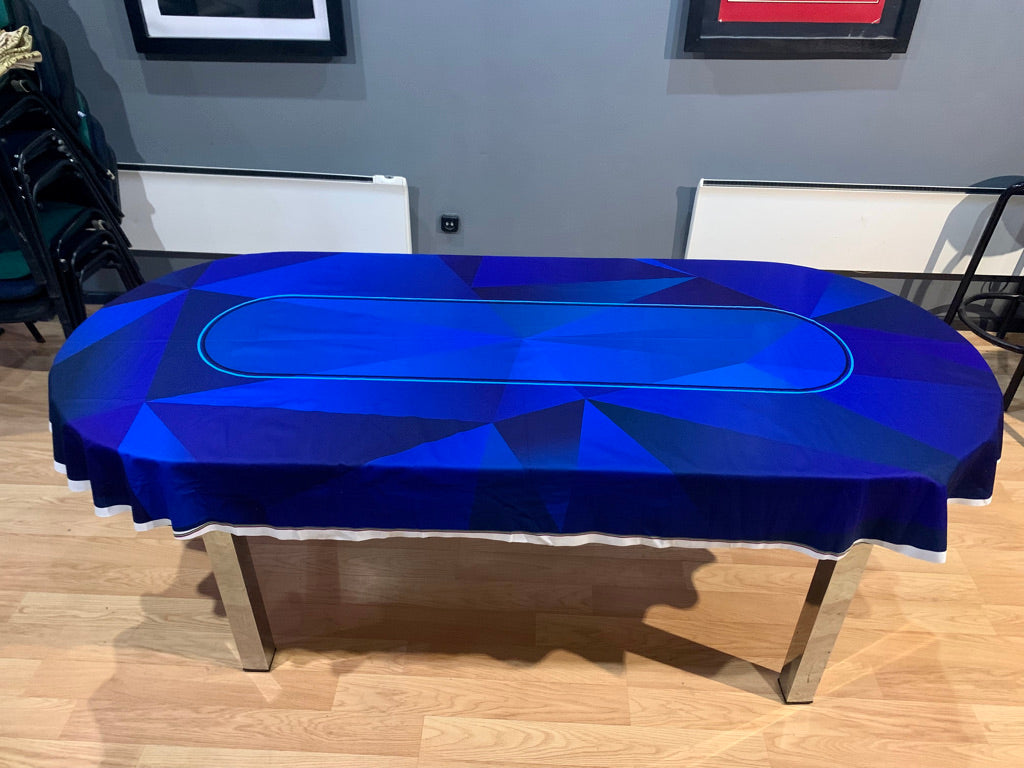 Ткань для покерного стола - Mодерн СИНИЙ