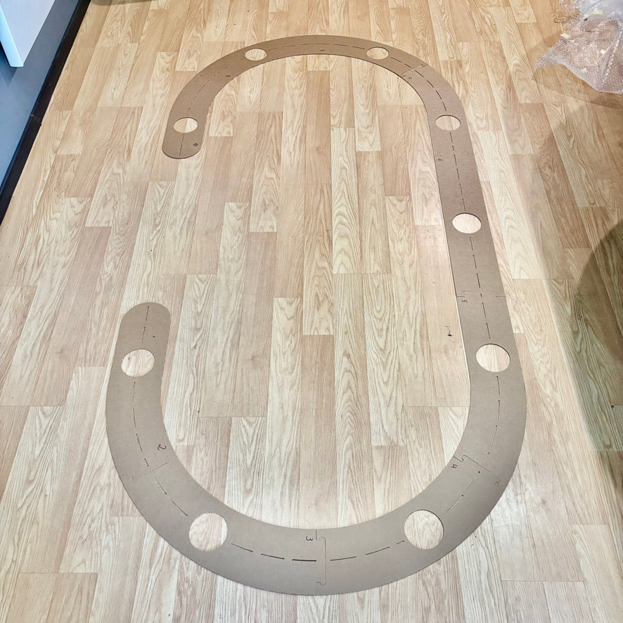 DIY Poker Table Stencil Template