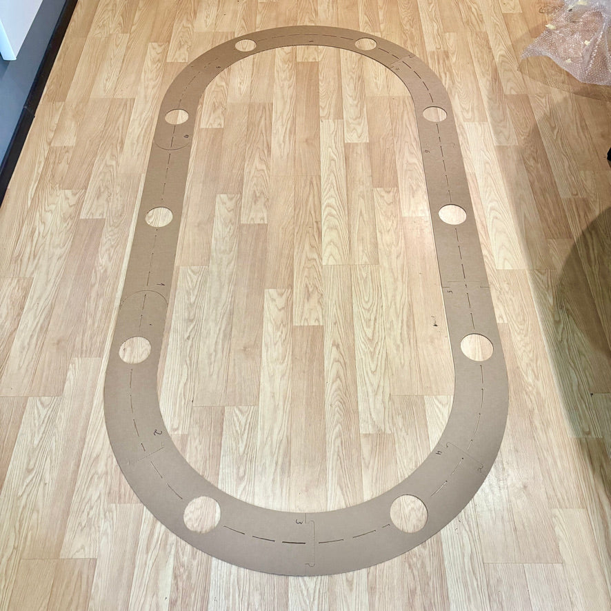 DIY Poker Table Stencil Template