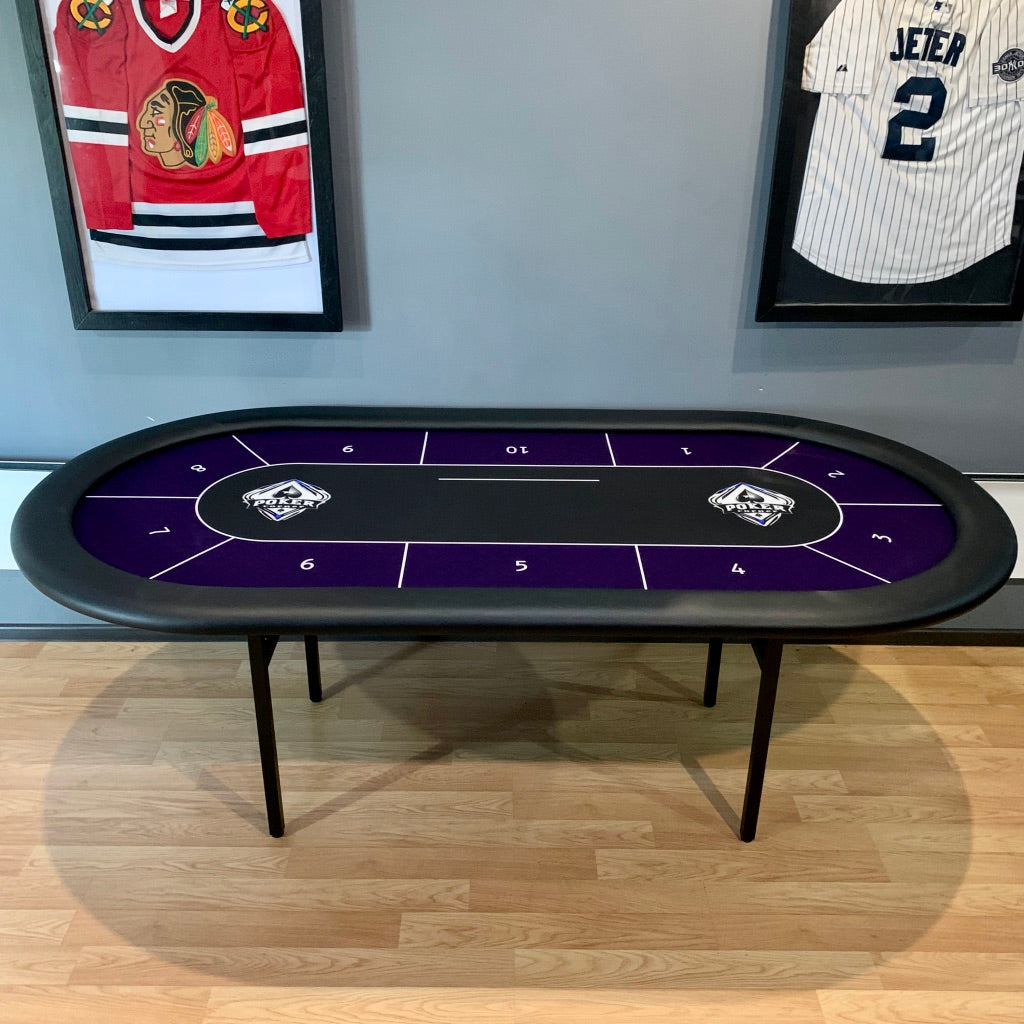 Poker Table Felt - With Player Positions