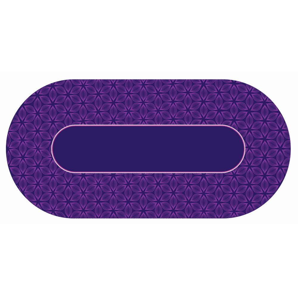 Fieltro para mesa de póquer - Flor PÚRPURA