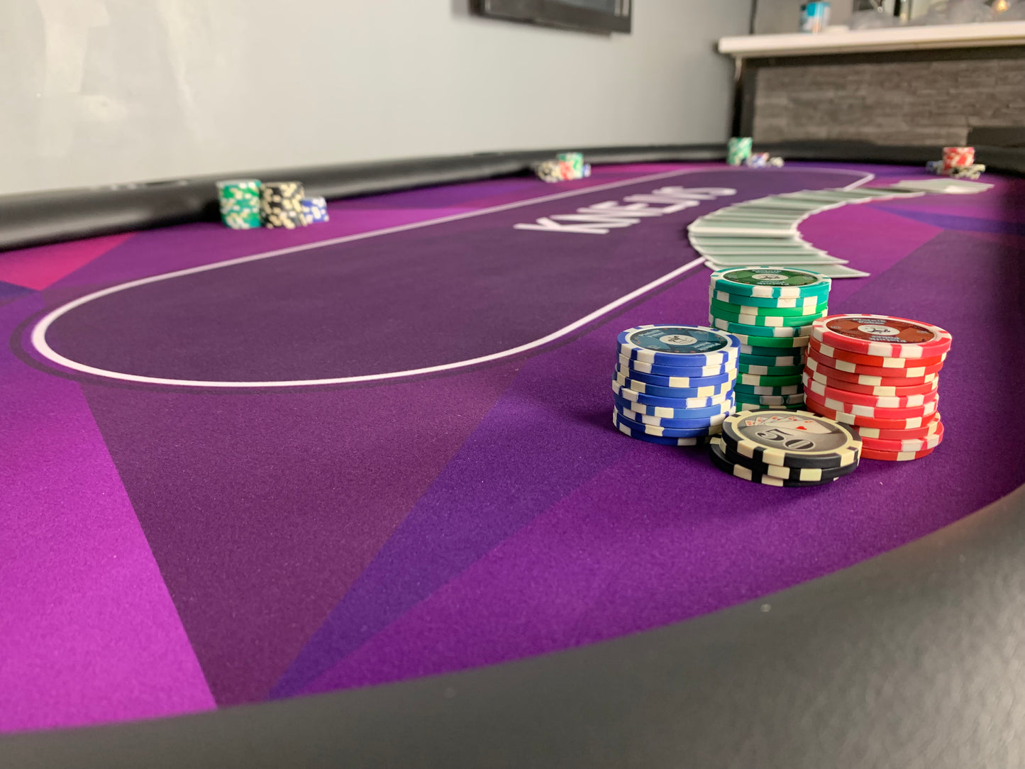 Poker Table Felt - Modern PURPLE