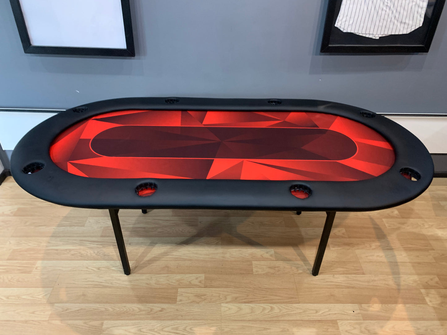 Poker Table Felt - Modern RED