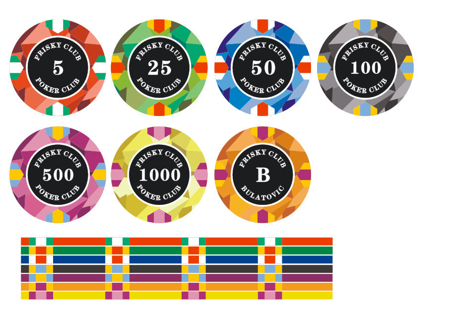 Custom Poker Chips - Modern Design