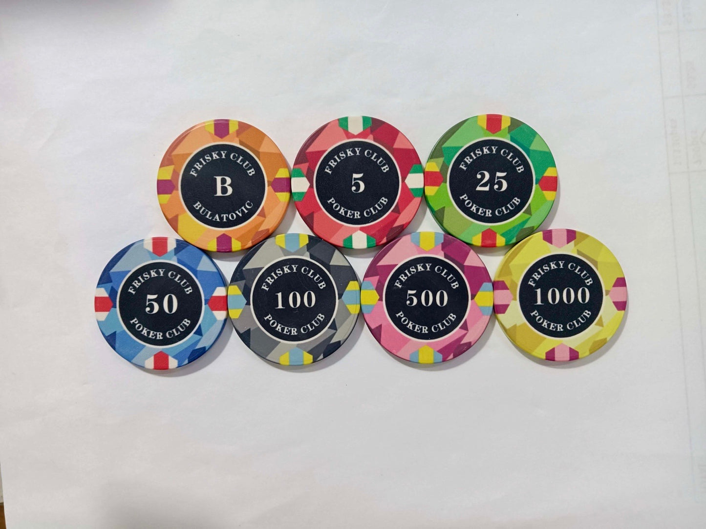 Custom Poker Chips - Modern Design