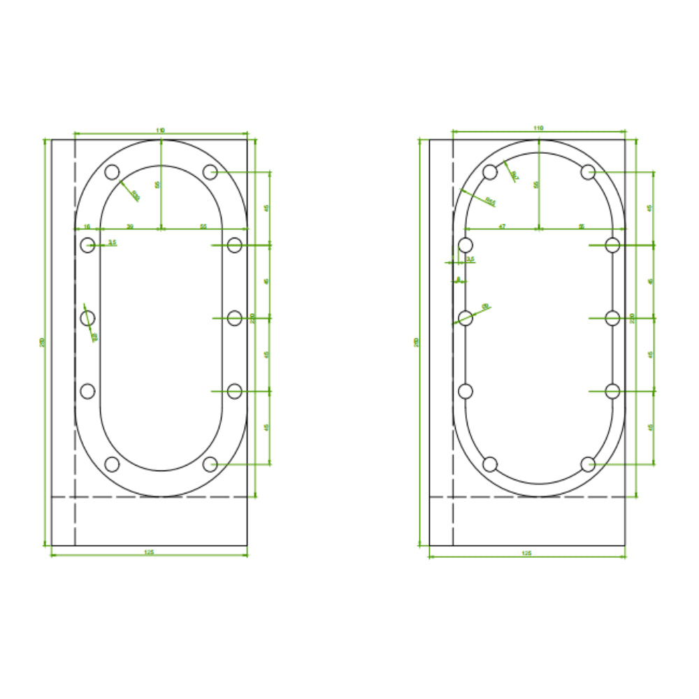 FREE Poker Table Size Dimension Drawing