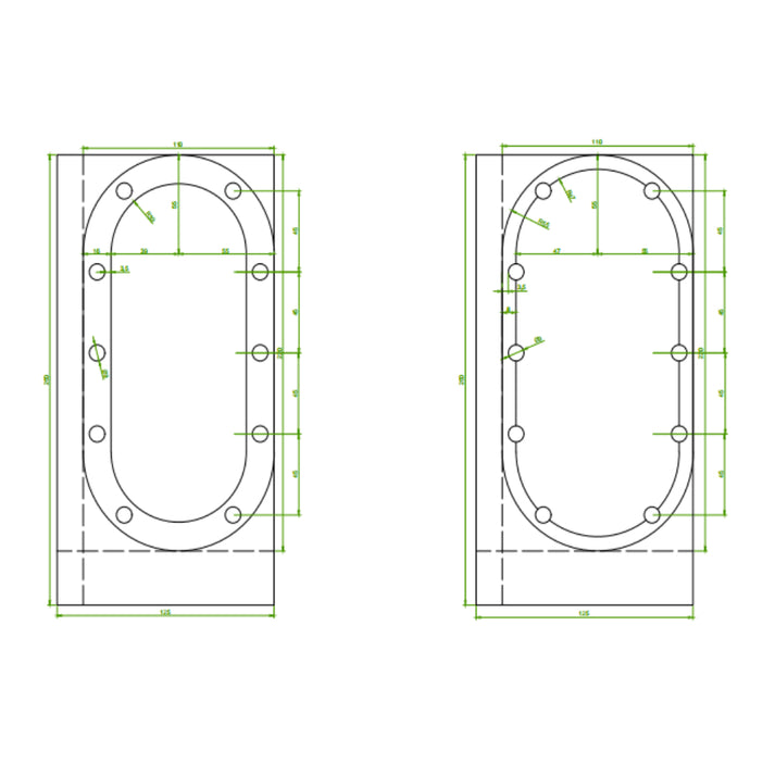 FREE Poker Table Size Dimension Drawing – Vaider Poker