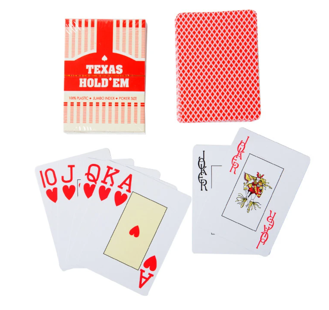 Poker Plastic Playing Cards Jumbo Index