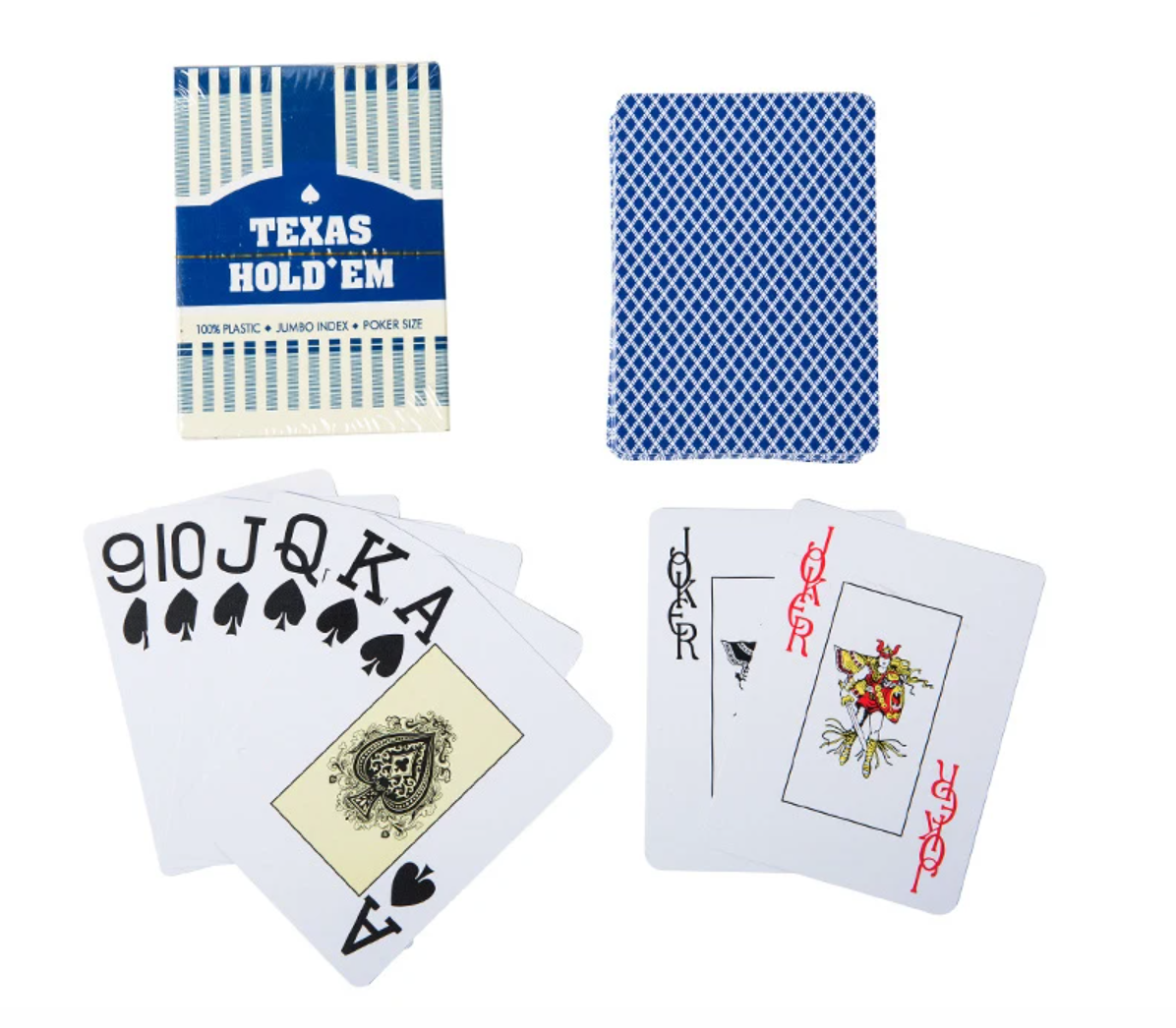 Poker Plastic Playing Cards Jumbo Index