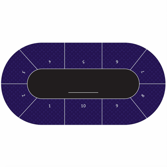 Poker Table Felt - With Player Positions