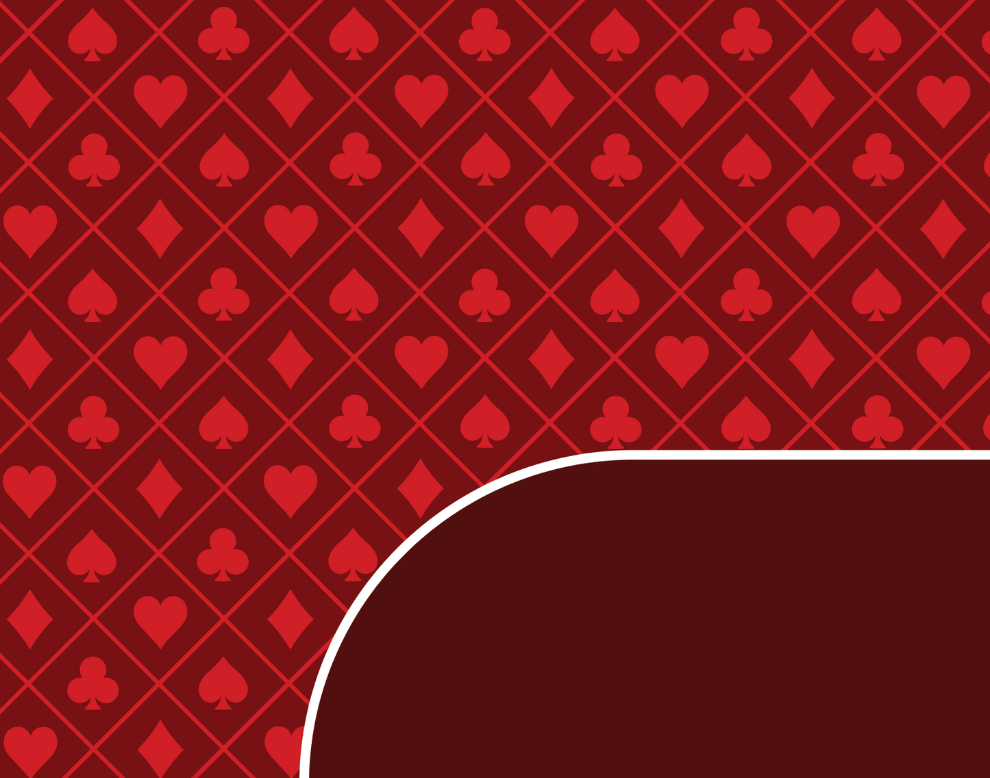 Fieltro para mesa de póquer: rojo del mismo color