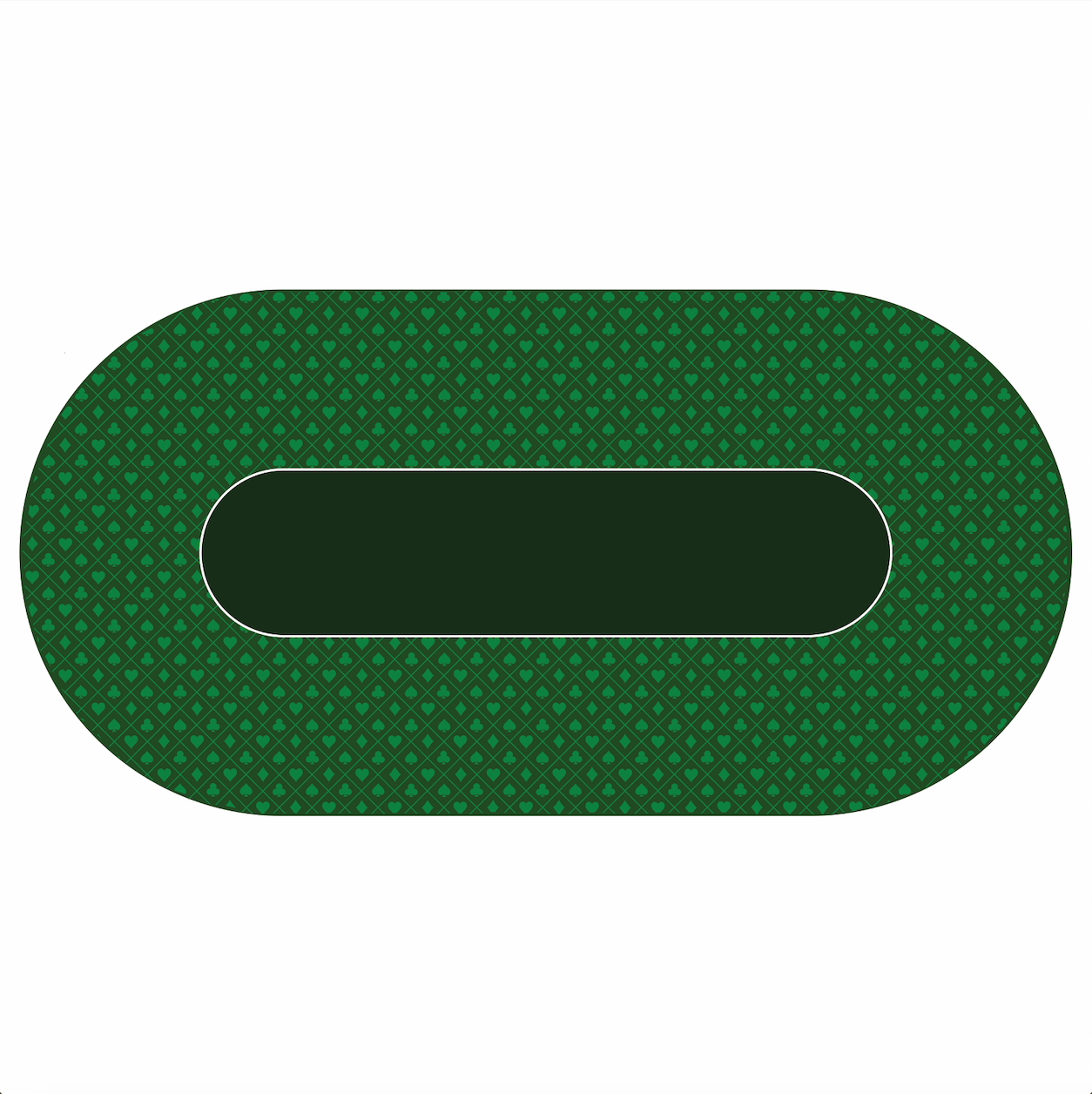 Fieltro para mesa de póquer: verde del mismo color