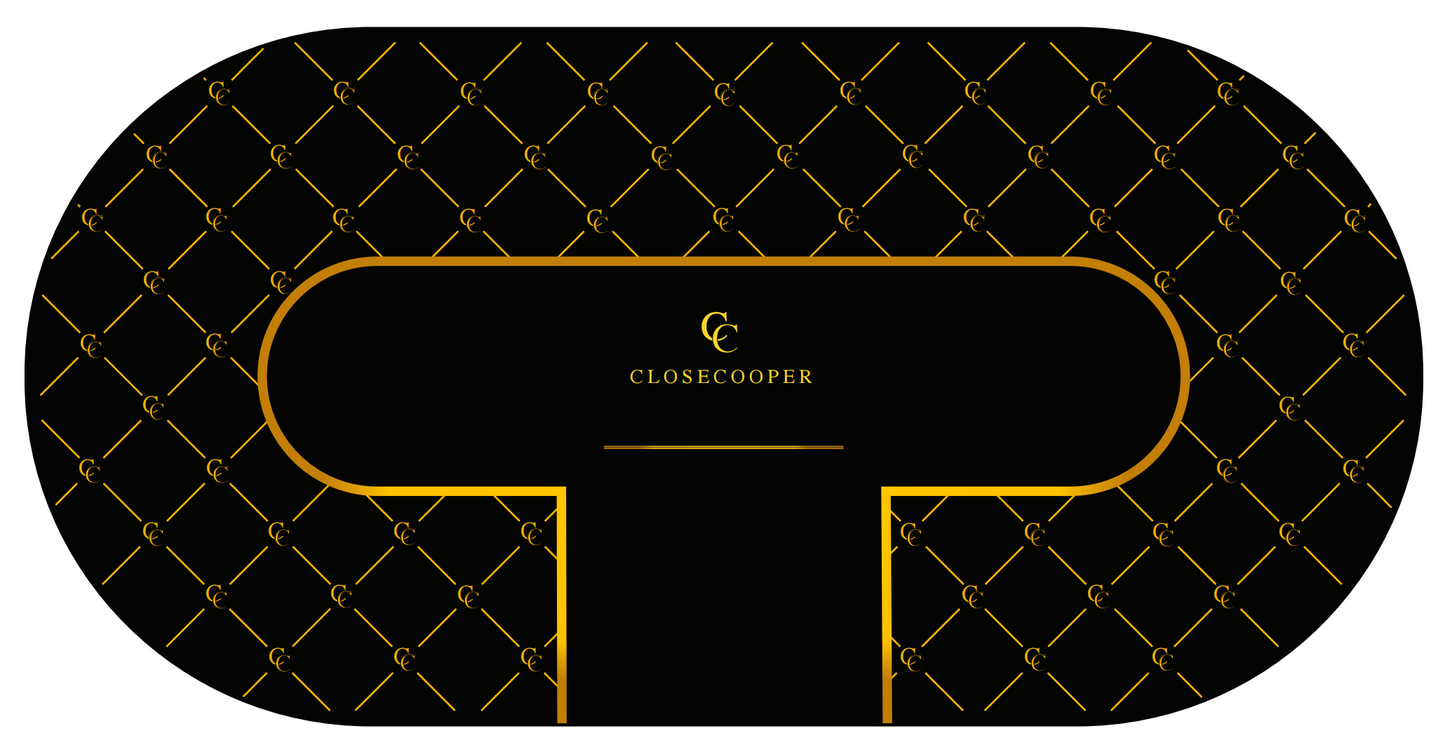 Custom Poker Table Felt - Gold