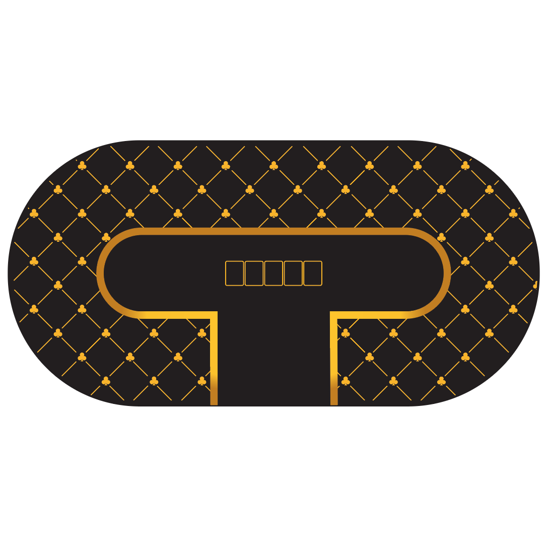 Custom Poker Table Felt - Gold