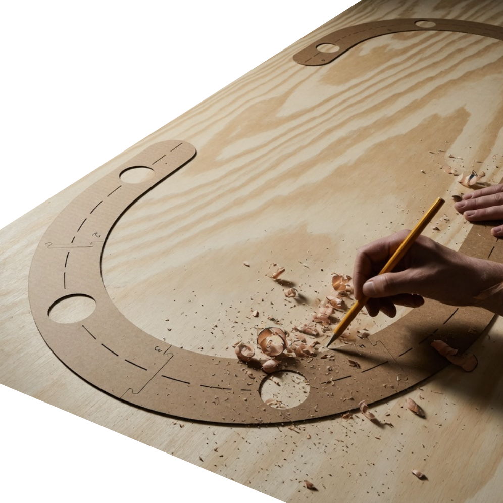 DIY Poker Table Stencil Template
