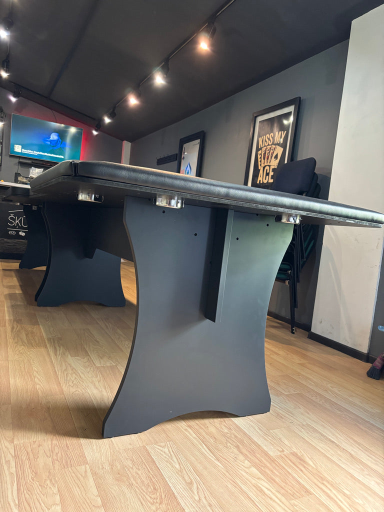 Plywood wooden poker and roulette table legs. Easy install and quick remove. Durable and sturdy. Easy to store and transport.