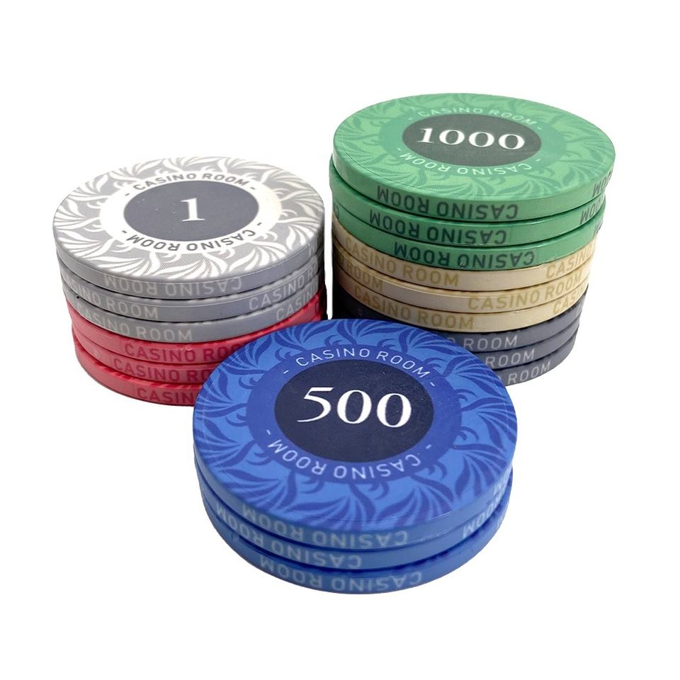 Custom Poker Chips - Floral Design